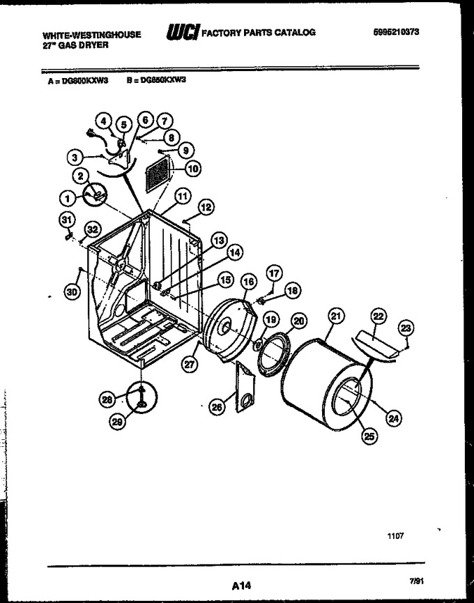 Diagram for DG650KXD3