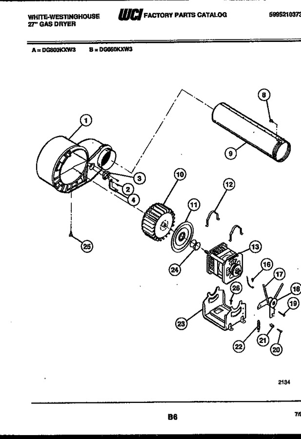 Diagram for DG650KXD3