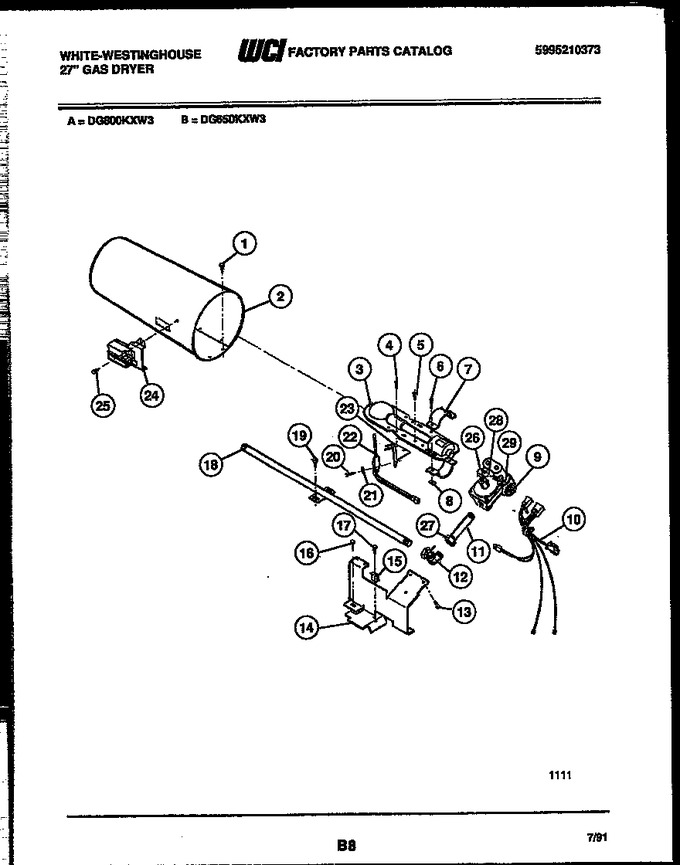 Diagram for DG800KXD3