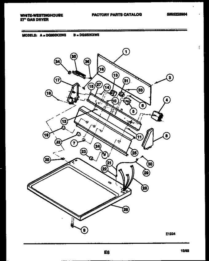 Diagram for DG650KXW5