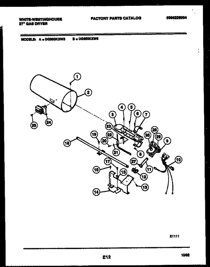 Diagram for DG650KXW5