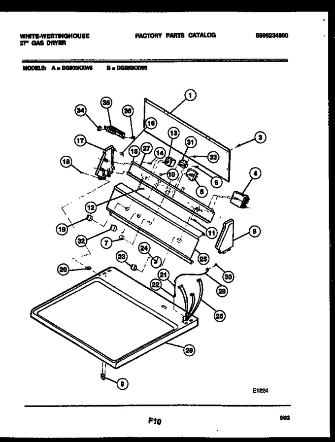 Diagram for DG800KXW6