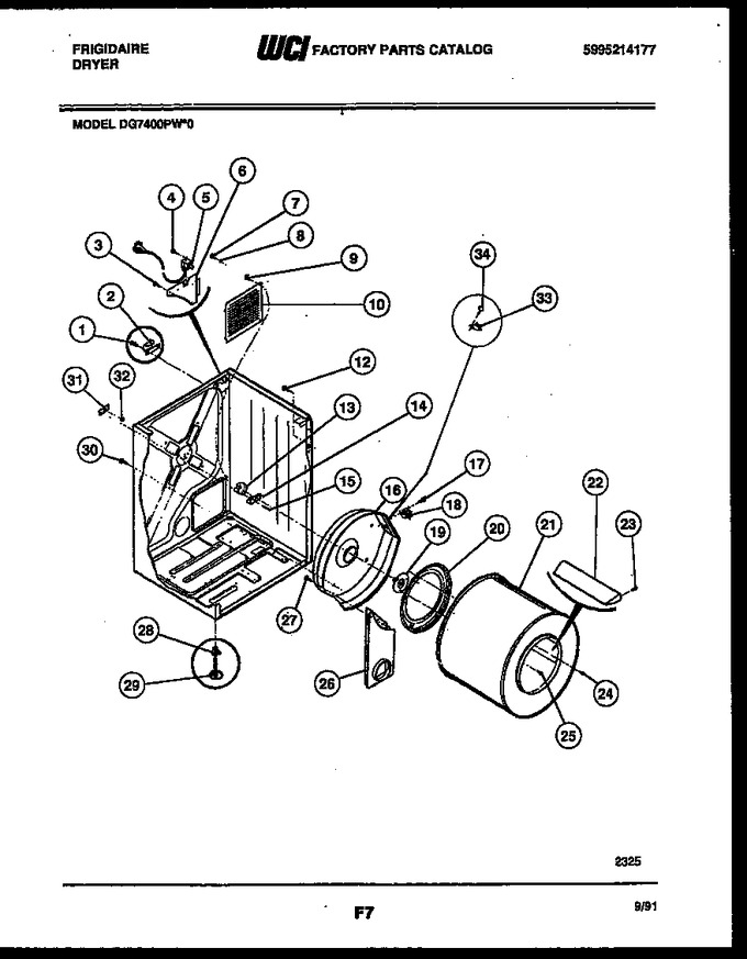 Diagram for DG7400PW0