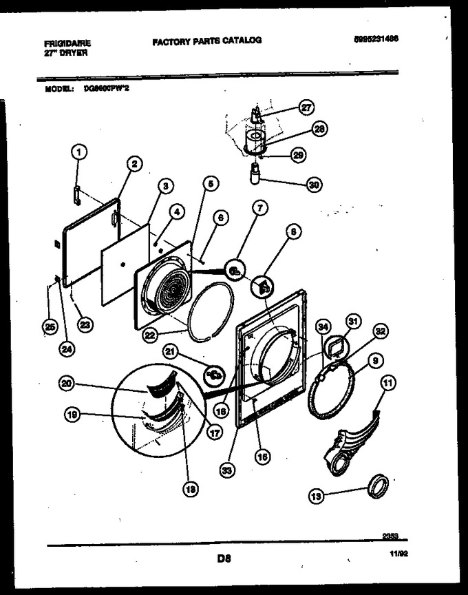 Diagram for DG8600PW2