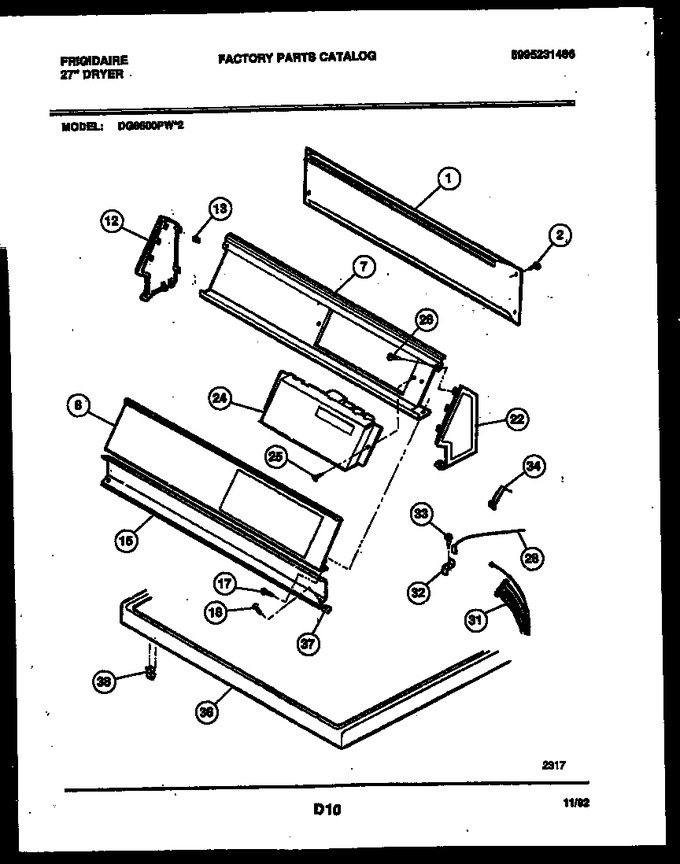 Diagram for DG8600PW2