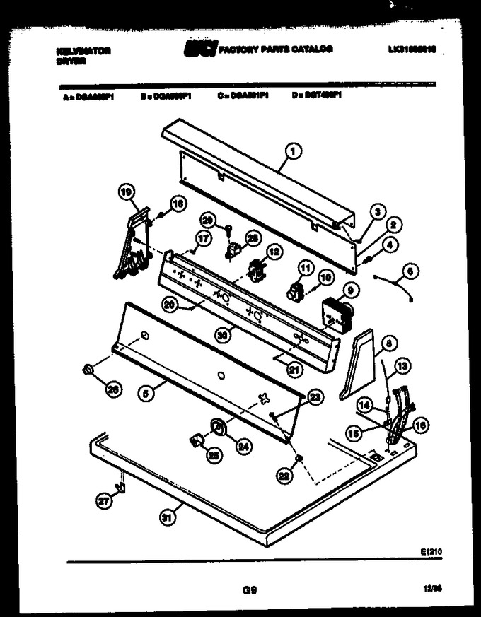 Diagram for DGA500F1D