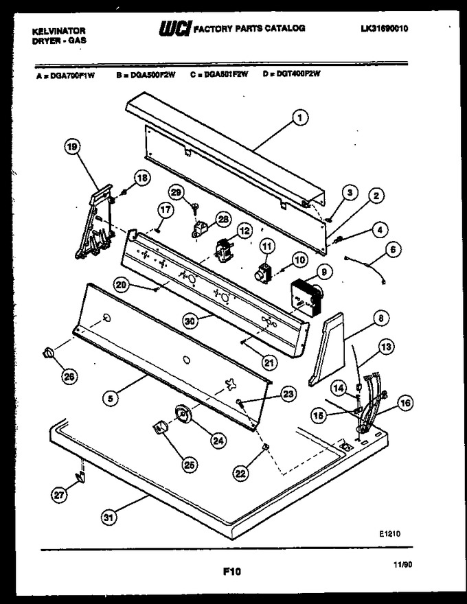 Diagram for DGA700F1D