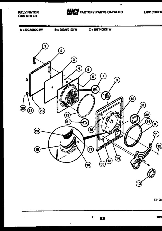 Diagram for DGA500G1J