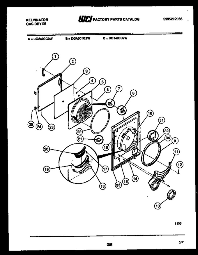 Diagram for DGA501G2W