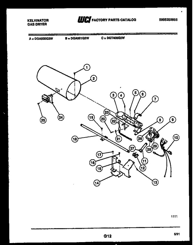 Diagram for DGA501G2W