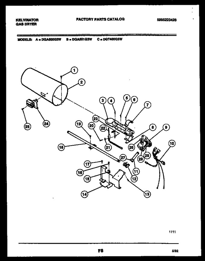 Diagram for DGA501G3W