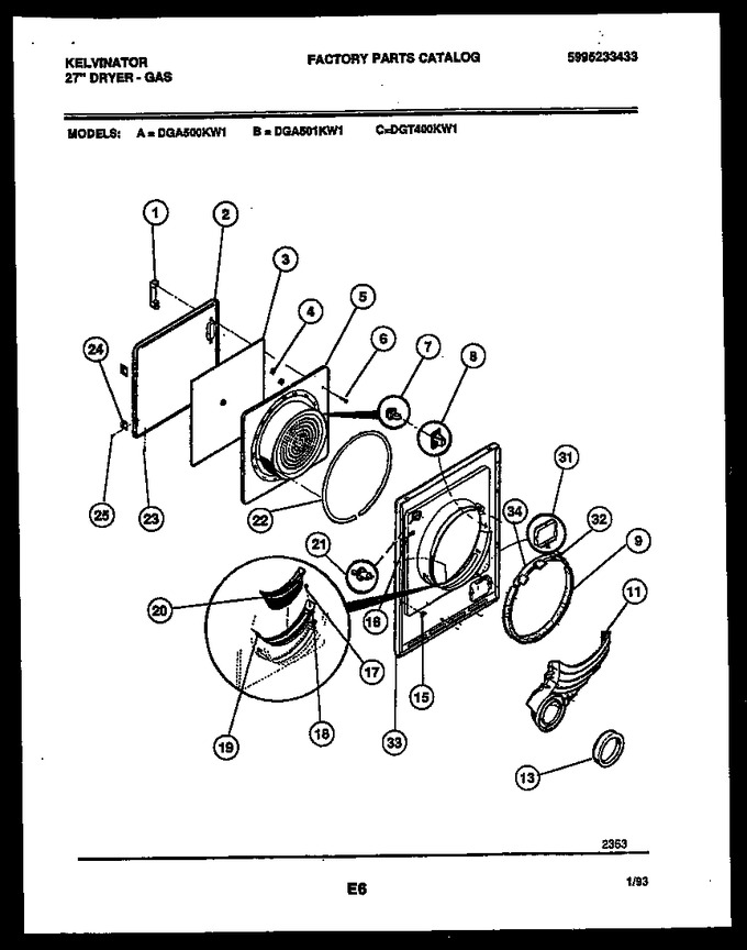 Diagram for DGA501KD1