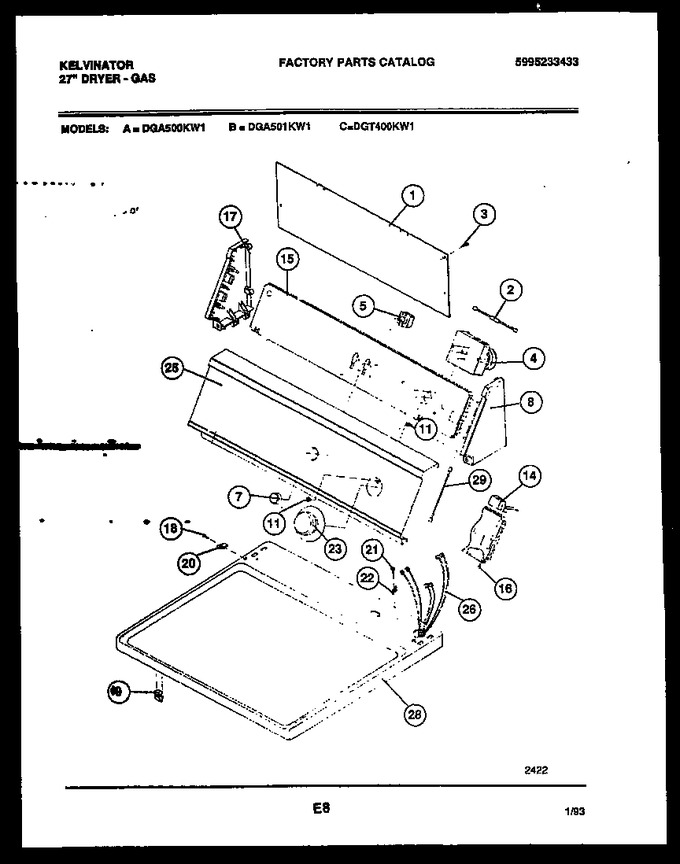 Diagram for DGT400KW1