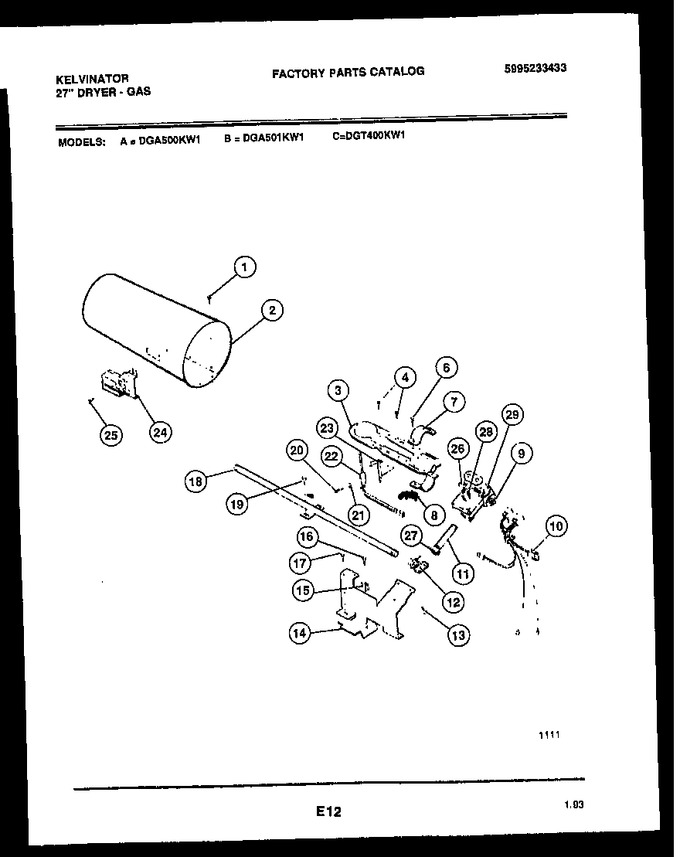 Diagram for DGT400KW1