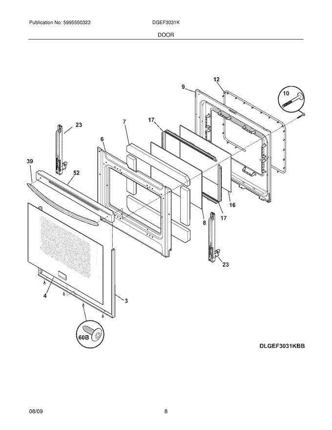 Diagram for DGEF3031KWA