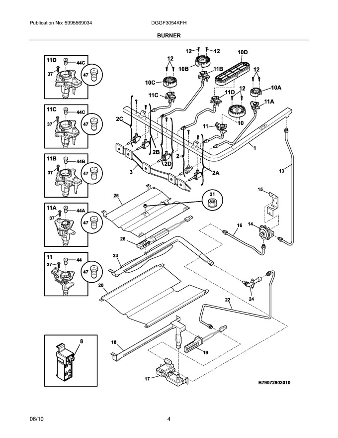 Diagram for DGGF3054KFH