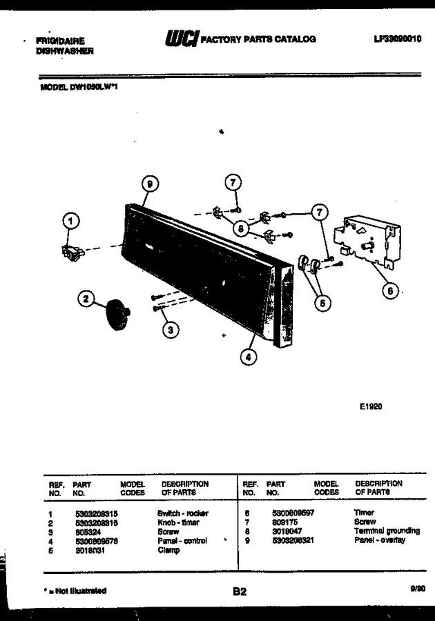 Diagram for DW1050LL1