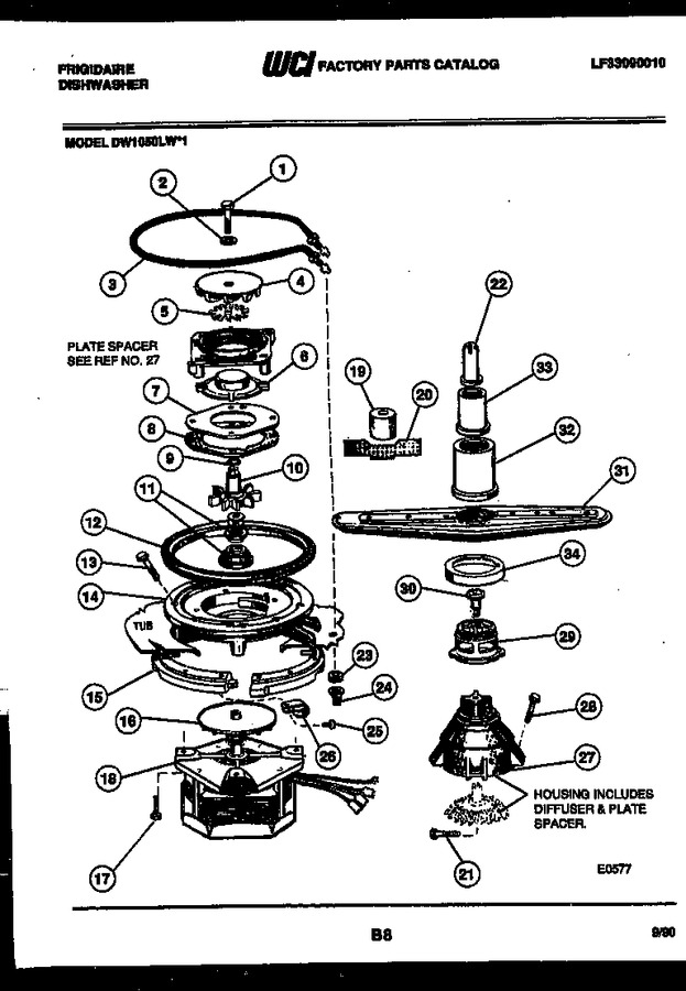 Diagram for DW1050LF1