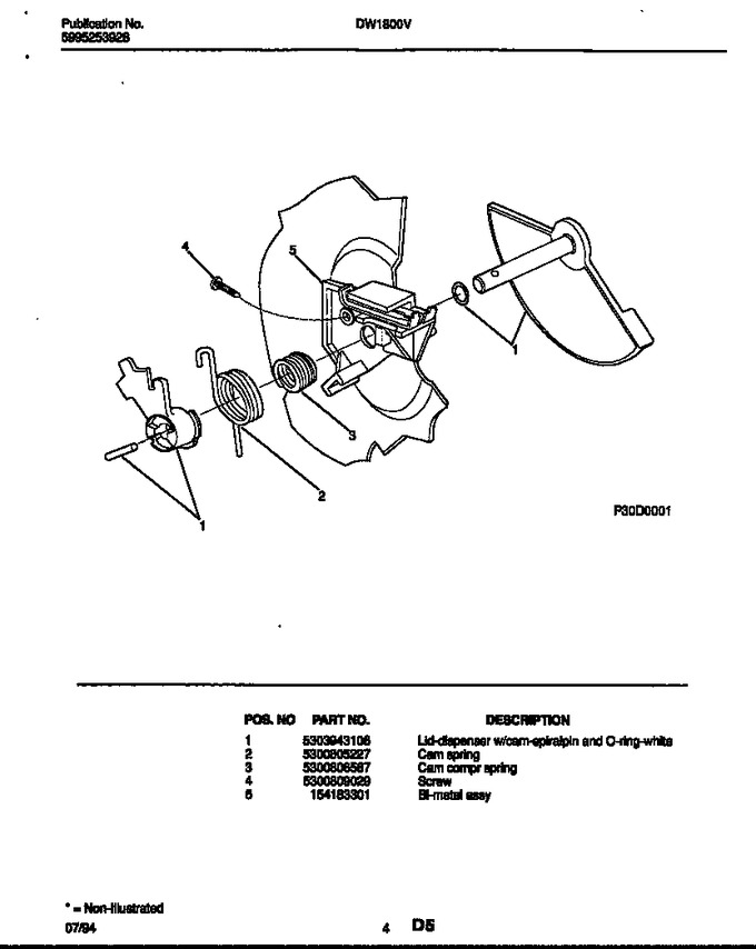 Diagram for DW1800V1