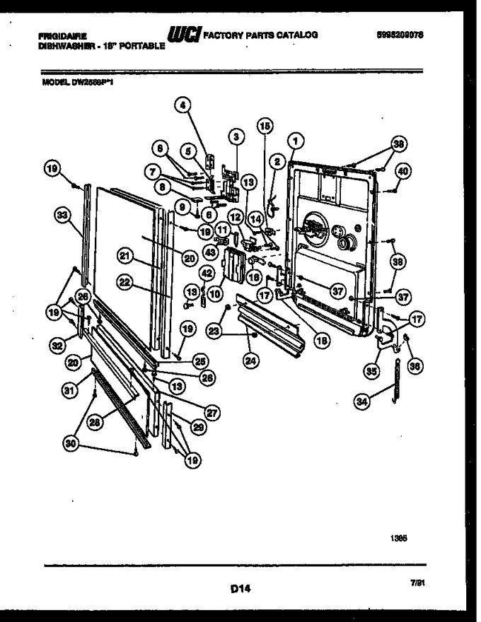 Diagram for DW2558PW1