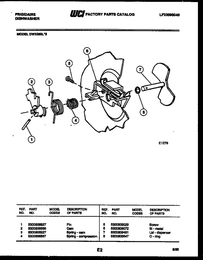 Diagram for DW3350LW3