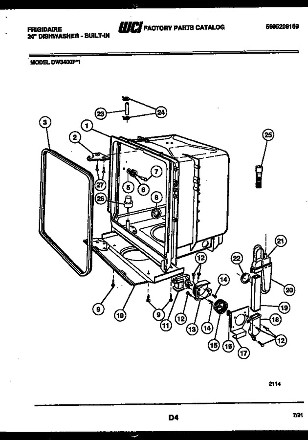 Diagram for DW3400PW1