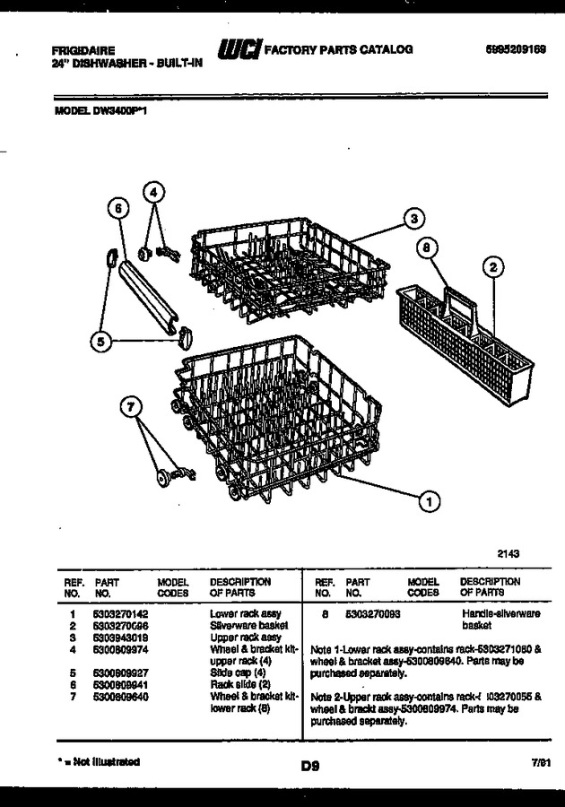 Diagram for DW3400PW1