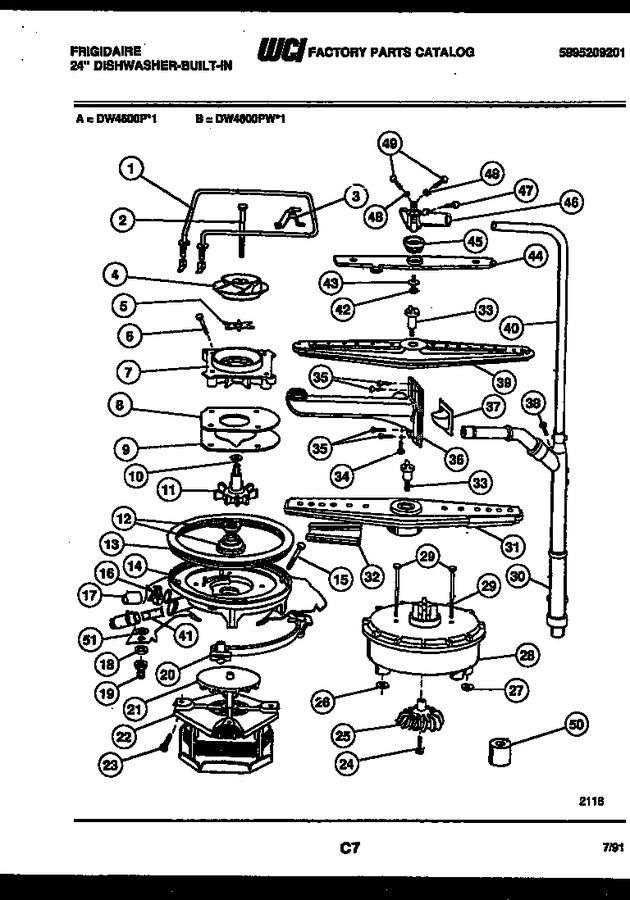 Diagram for DW4600PW1