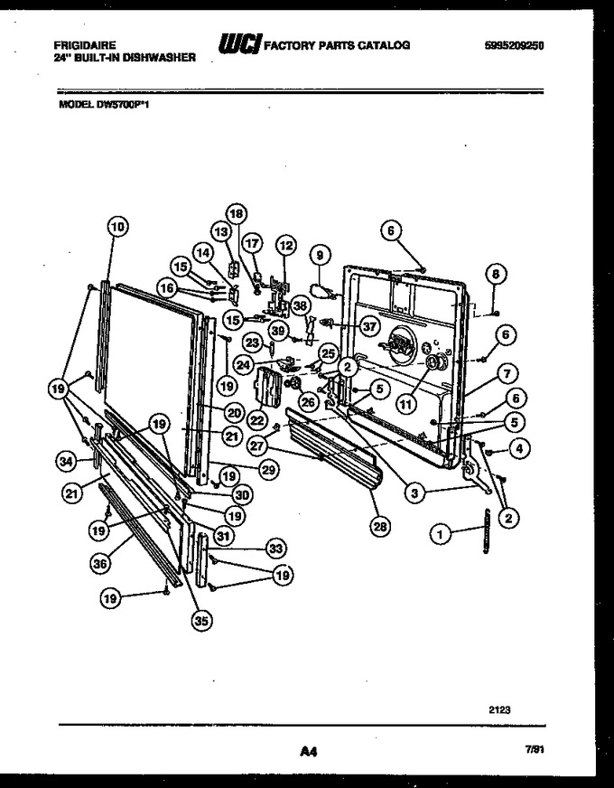 Diagram for DW5700PW1