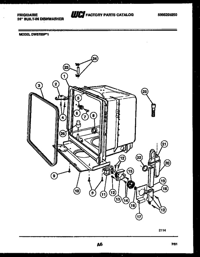 Diagram for DW5700PW1