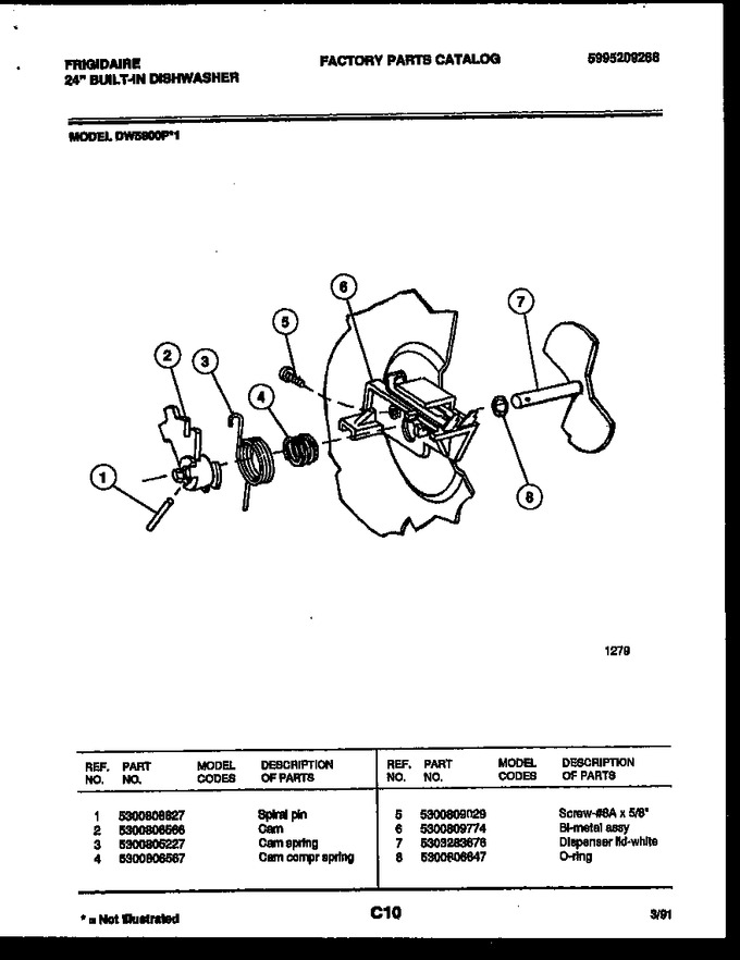 Diagram for DW5800PW1