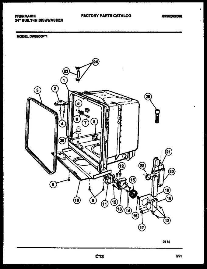 Diagram for DW5800PW1