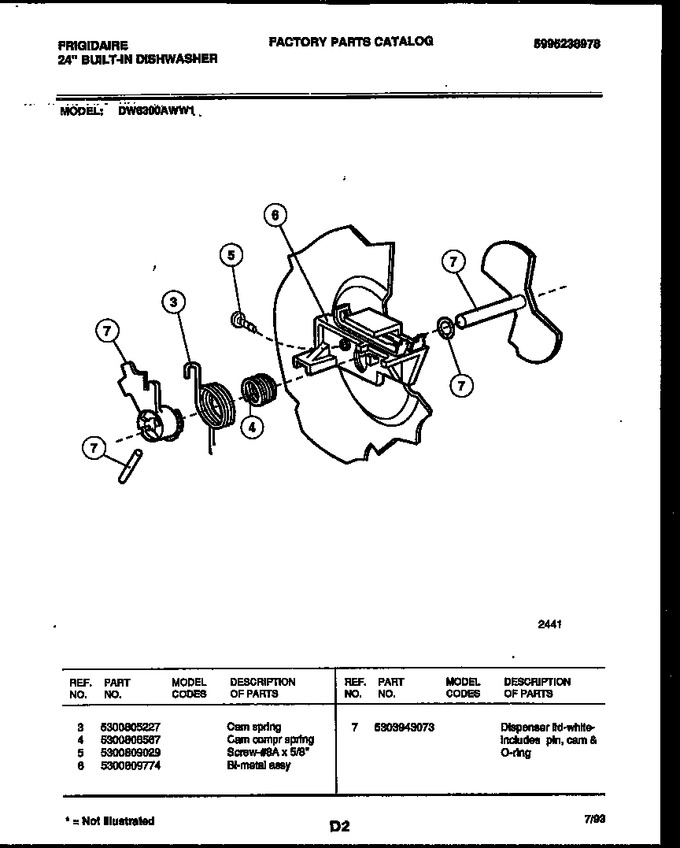 Diagram for DW6300AWW1