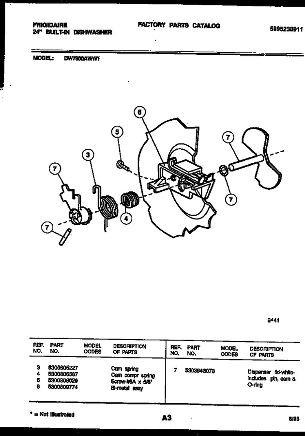 Diagram for DW7600AWL1