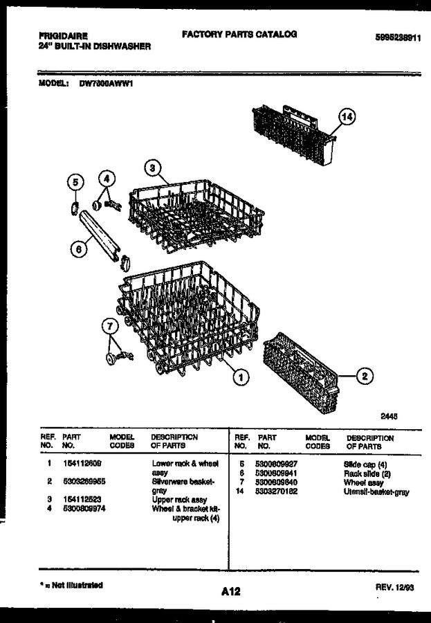 Diagram for DW7600AWL1