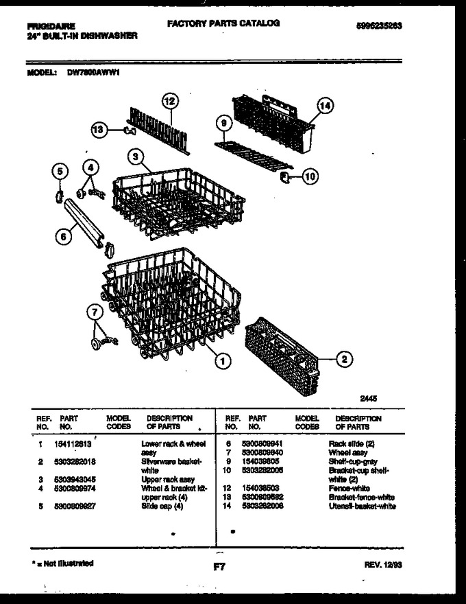 Diagram for DW7800AWW1