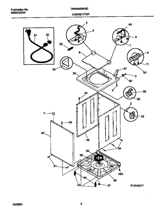 Diagram for DWS445RHS0