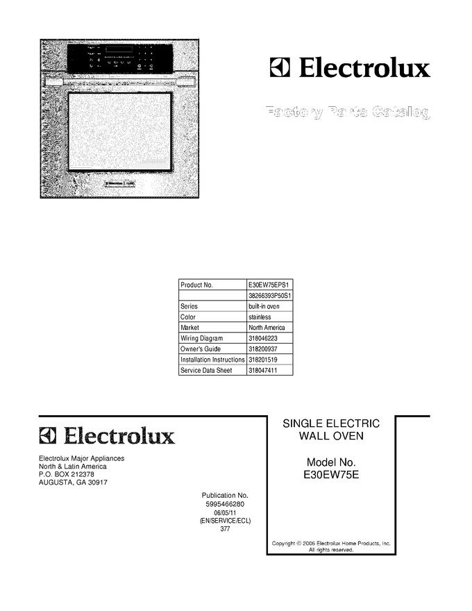 Diagram for E30EW75EPS1