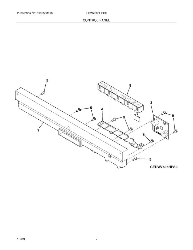 Diagram for EDW7505HPS0