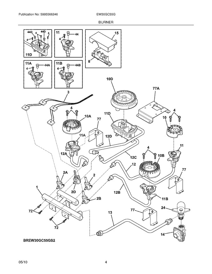 Diagram for EW30GC55GW2