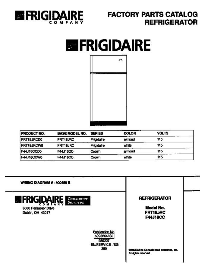 Diagram for FRT18JRCW0