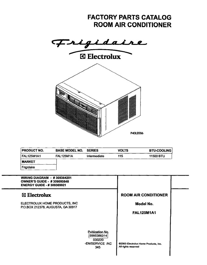 Diagram for FAL125M1A1