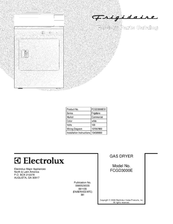 Diagram for FCGD3000ES1