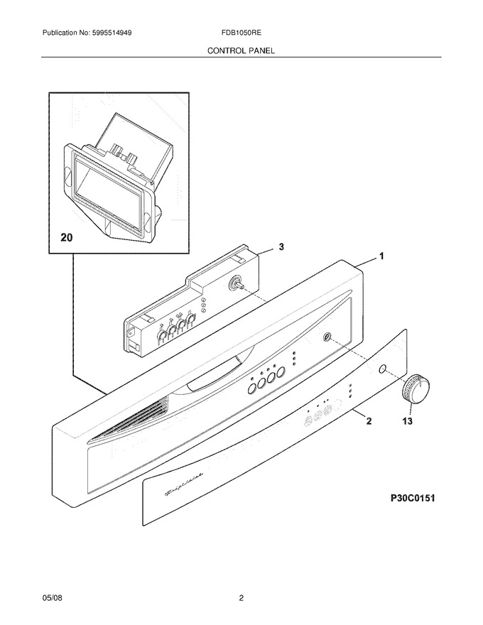 Diagram for FDB1050REQ3