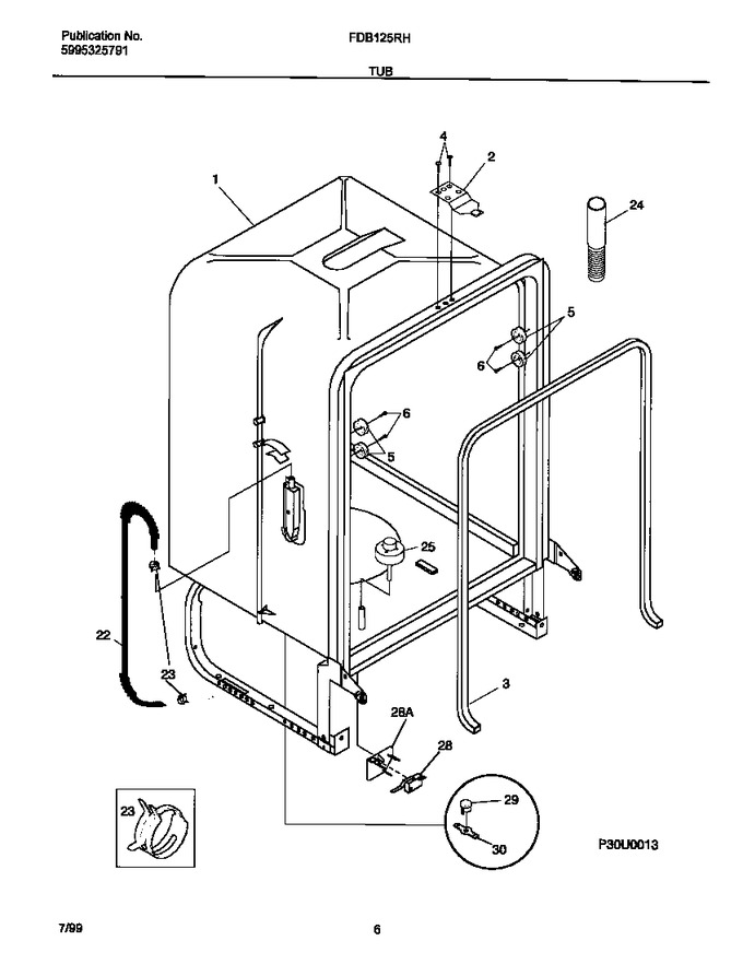 Diagram for FDB125RHB0