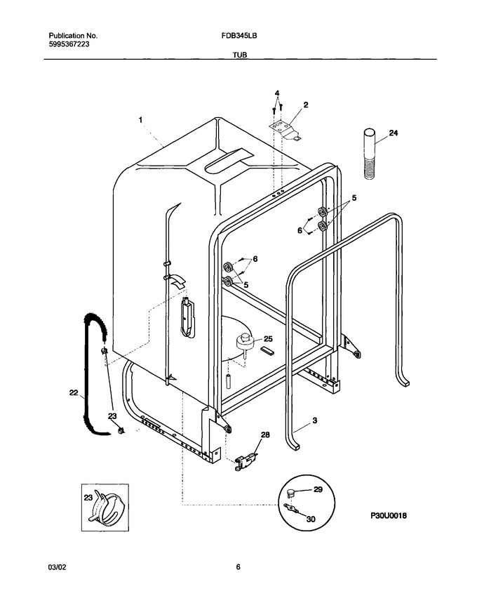 Diagram for FDB345LBS0