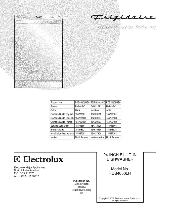 Diagram for FDB4050LHS0