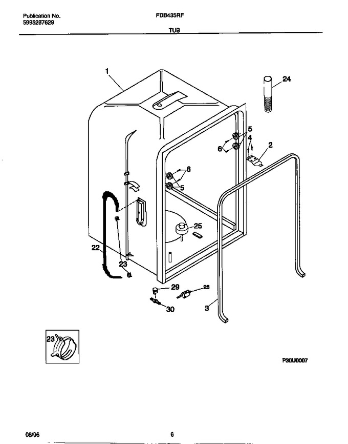 Diagram for FDB435RFR0