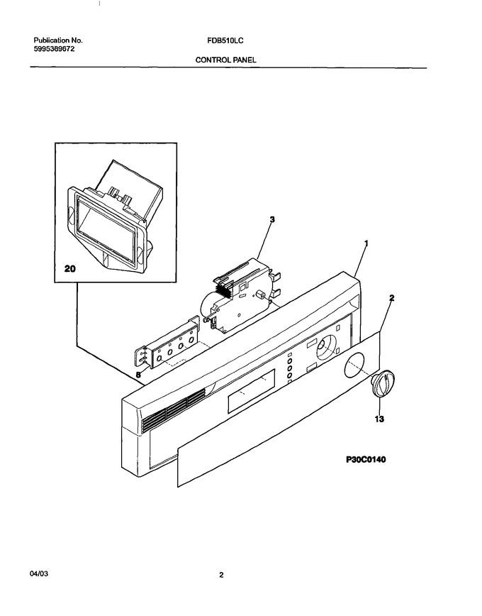 Diagram for FDB510LCB0