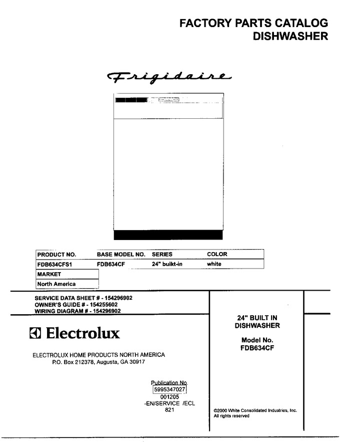 Diagram for FDB634CFS1